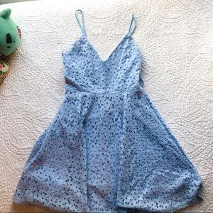 UO Lace floral fit and flare dress